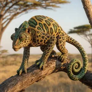 Chameleon + Leopard