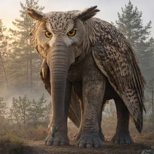 Elephant + Owl