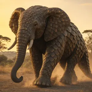Elephant + Pangolin